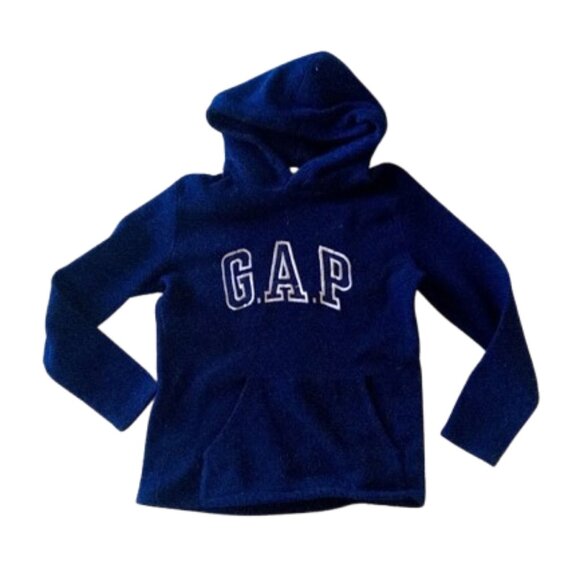 GAP Blue Fleece Hoodie Hooded Sweater Fits Firl XL 14-16 - Picture 1 of 1